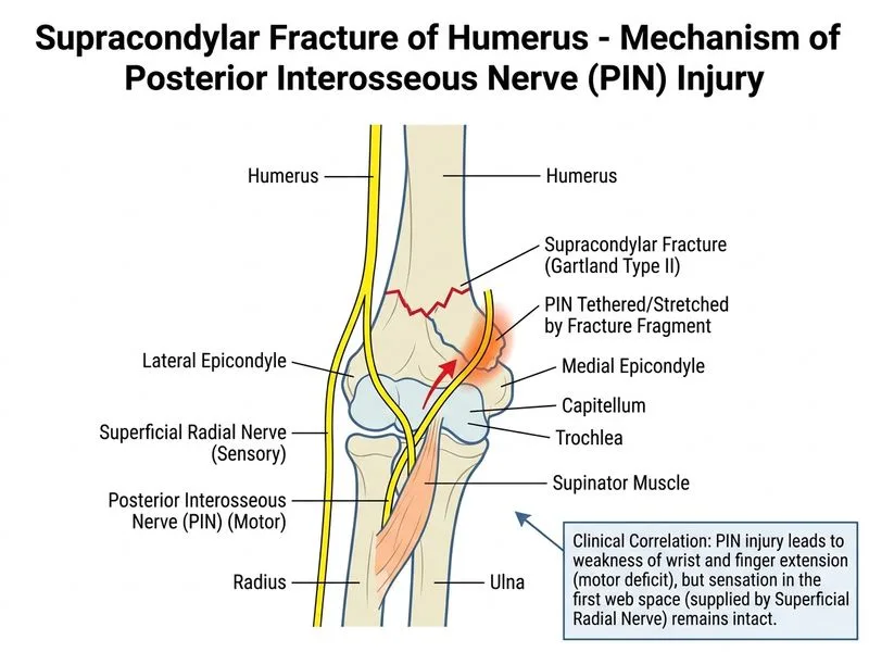 Supracondylar Fracture of Humerus diagram