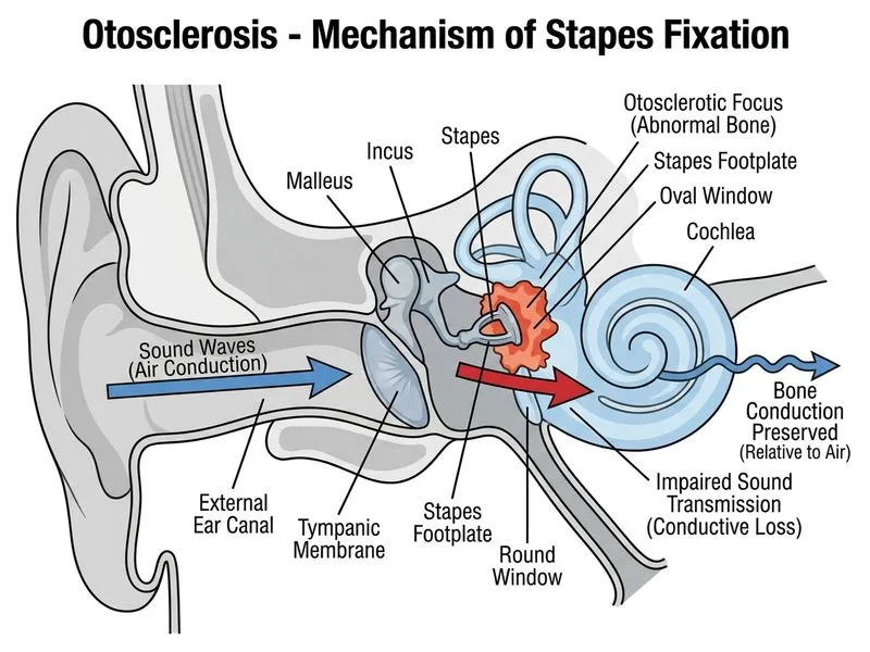 Otosclerosis diagram