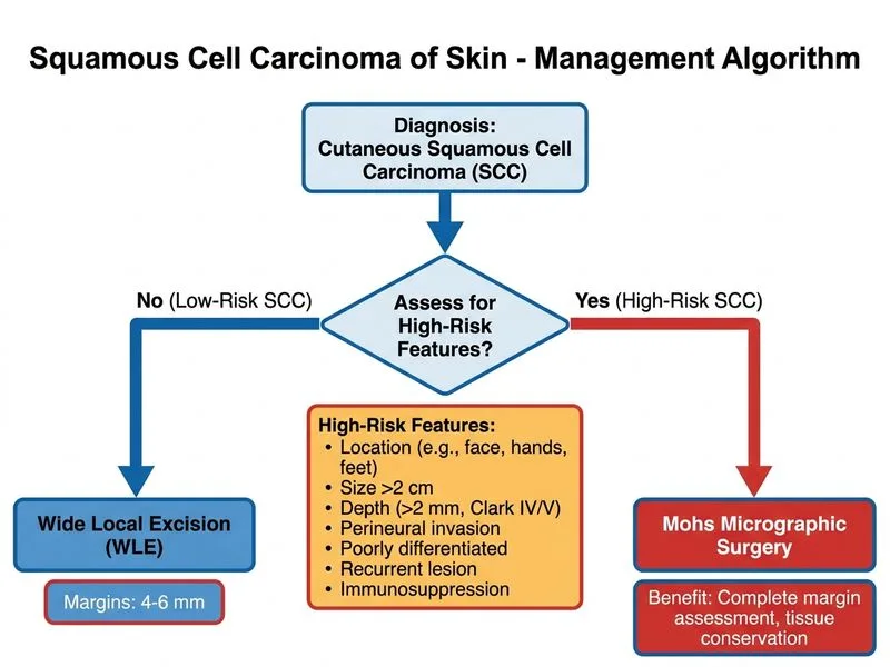 Squamous Cell Carcinoma of Skin diagram