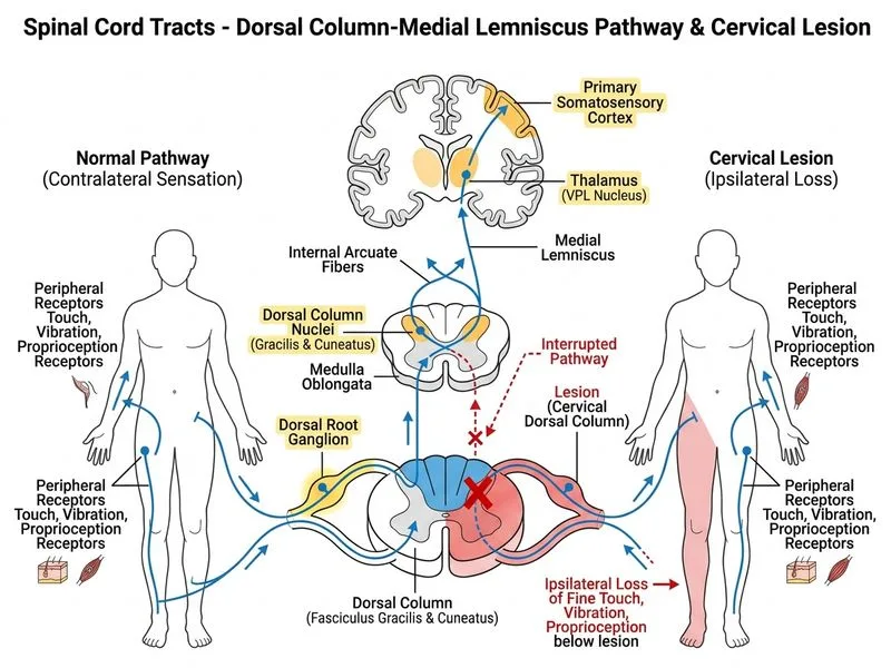 Spinal Cord Tracts diagram
