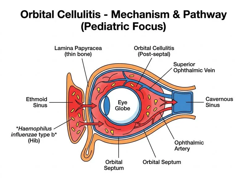 Orbital Cellulitis diagram