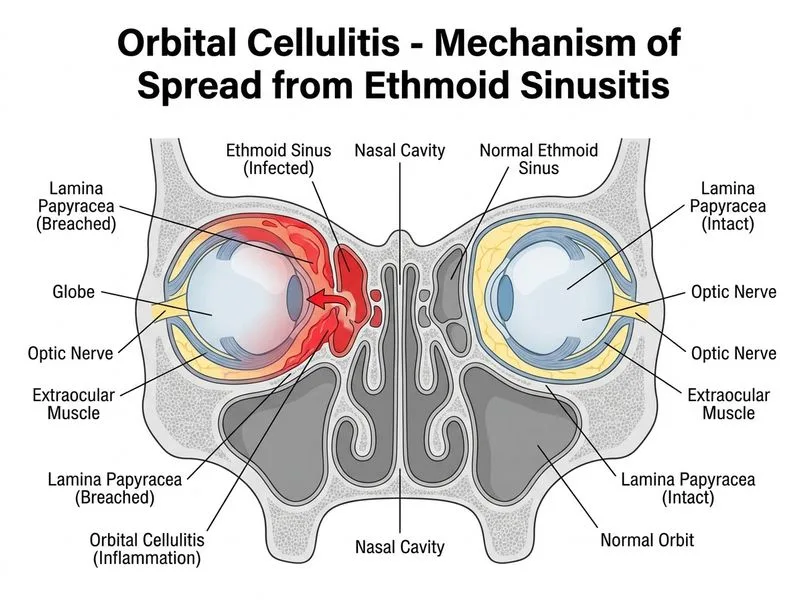 Orbital Cellulitis diagram