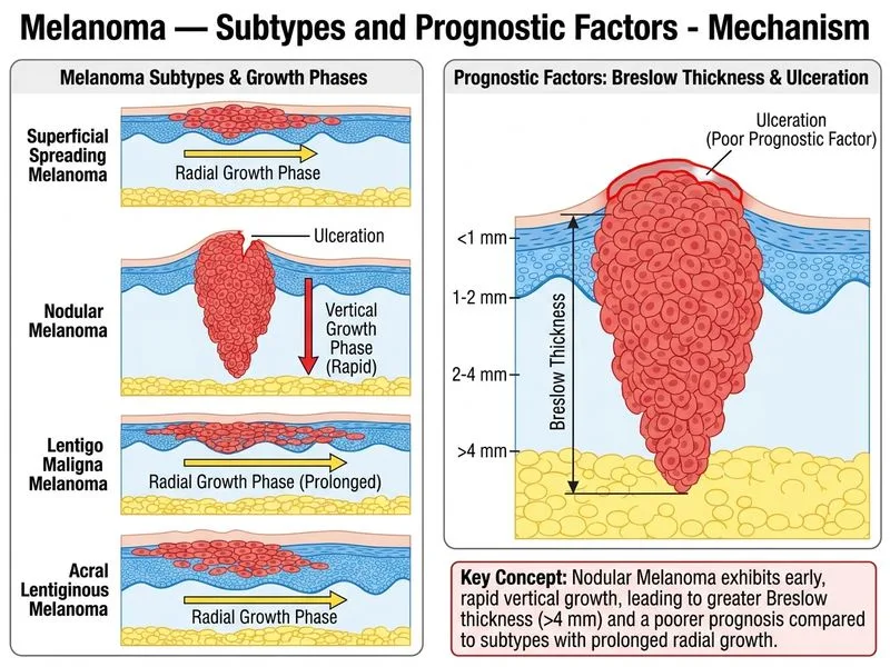 Melanoma — Subtypes and Prognostic Factors diagram