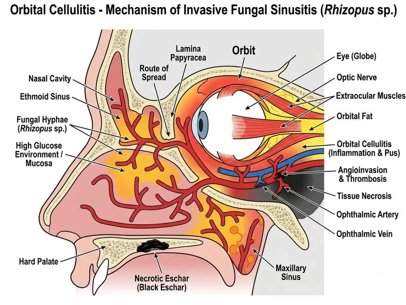 Orbital Cellulitis diagram