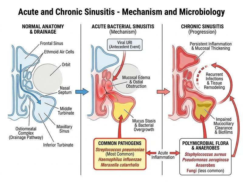 Acute and Chronic Sinusitis diagram