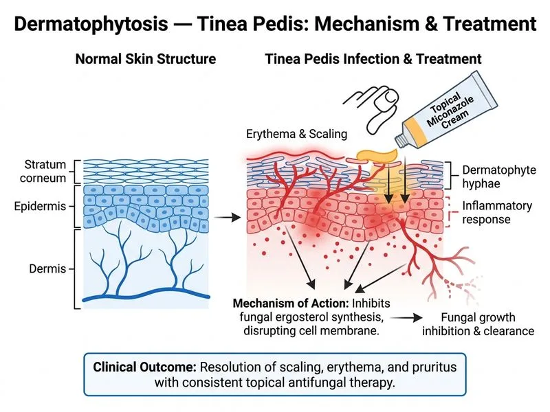 Dermatophytosis — Tinea diagram