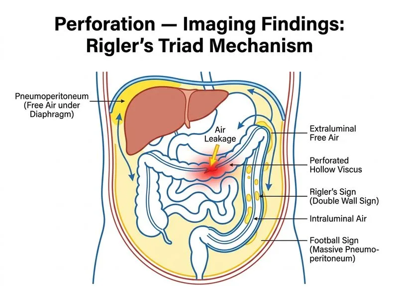 Perforation — Imaging Findings diagram