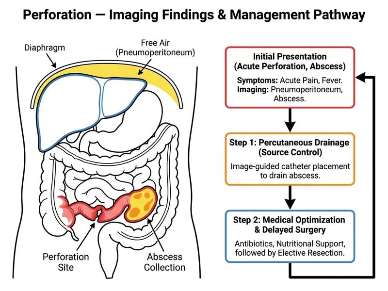 Perforation — Imaging Findings diagram