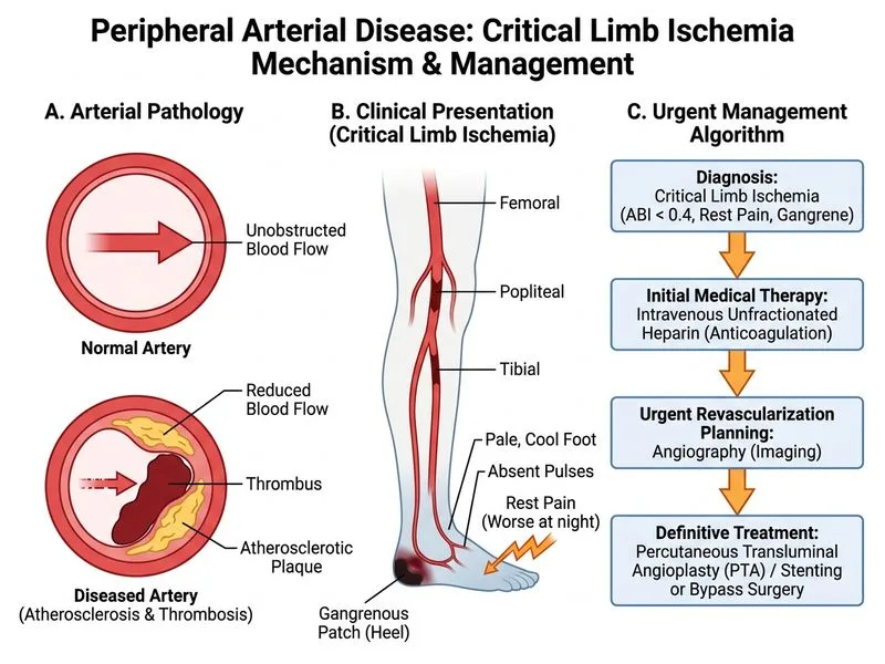 Peripheral Arterial Disease diagram