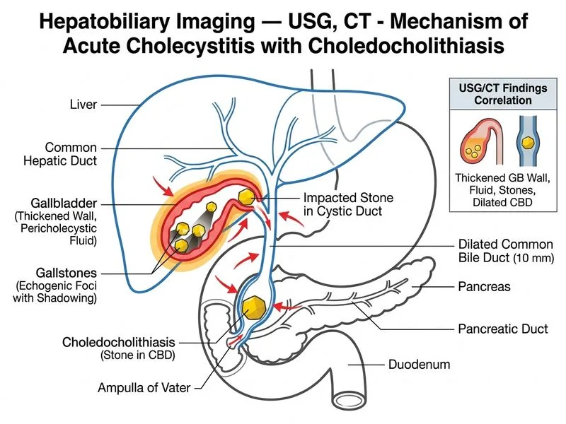 Hepatobiliary Imaging — USG, CT diagram