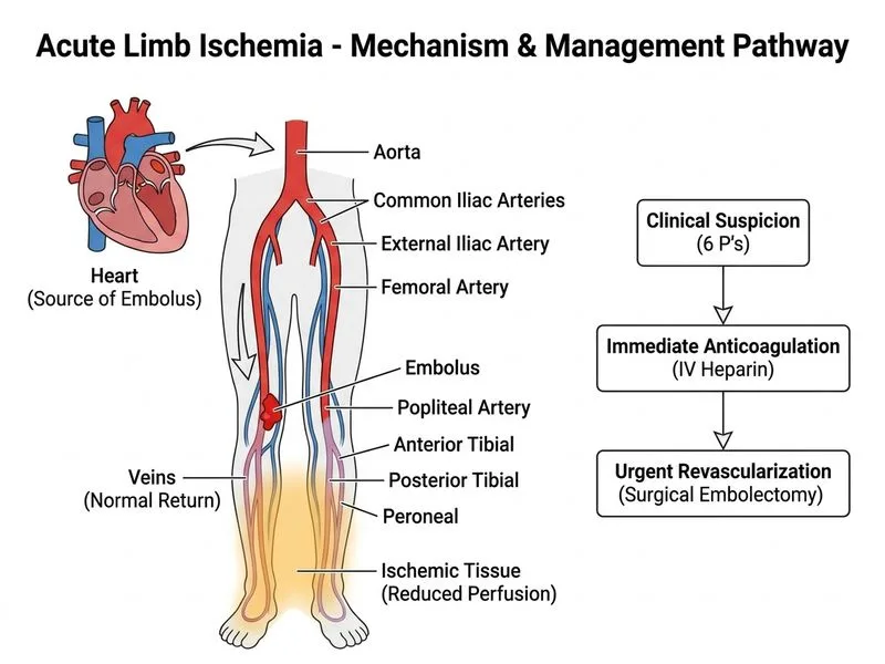 Acute Limb Ischemia diagram