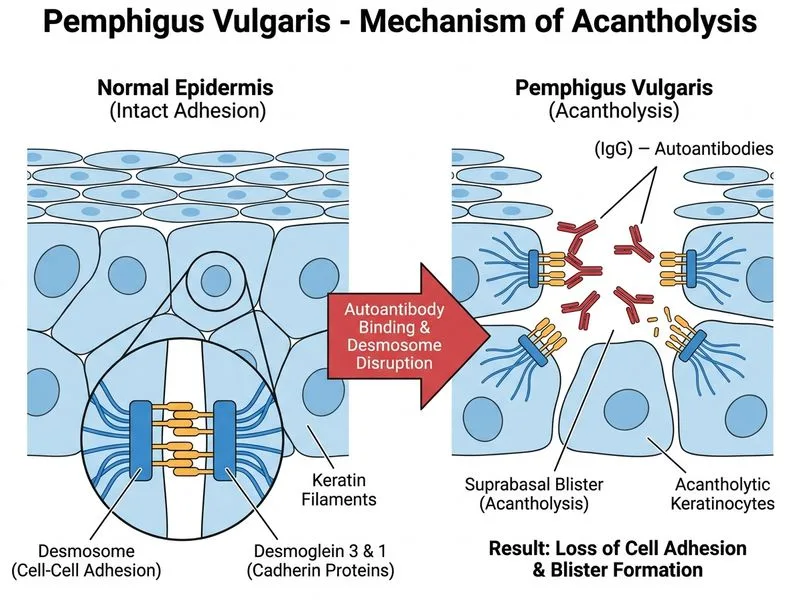 Pemphigus Vulgaris diagram