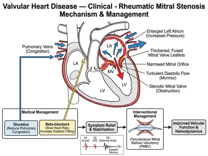 Valvular Heart Disease — Clinical diagram
