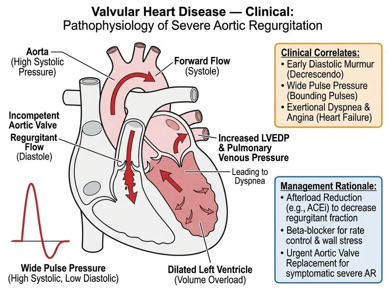 Valvular Heart Disease — Clinical diagram