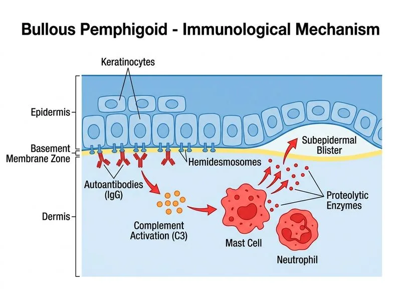 Bullous Pemphigoid diagram