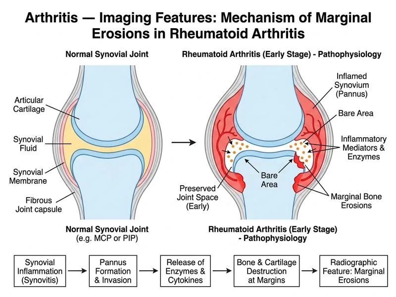 Arthritis — Imaging Features diagram