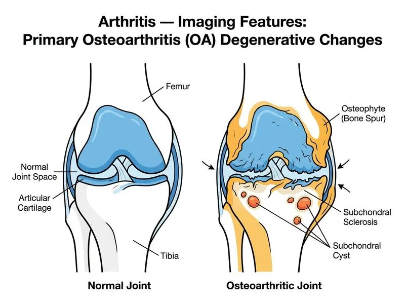 Arthritis — Imaging Features diagram