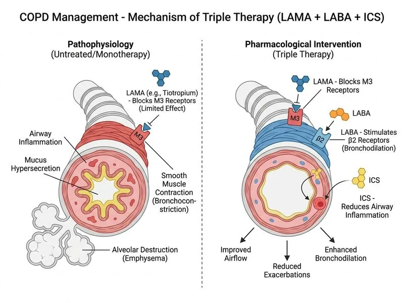 COPD Management diagram