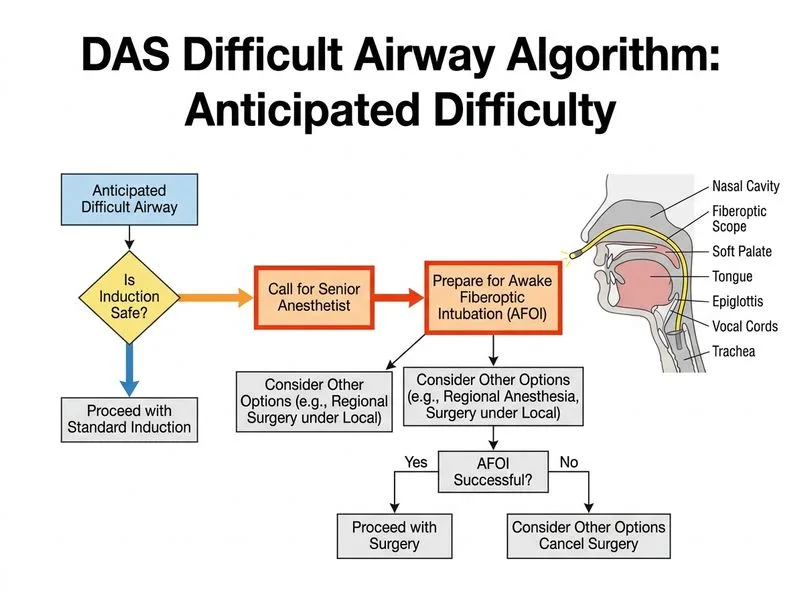 Difficult Airway Algorithm diagram