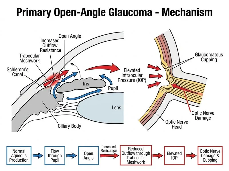 Primary Open-Angle Glaucoma diagram