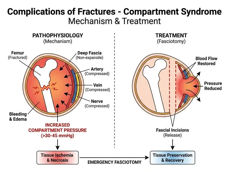 Complications of Fractures diagram