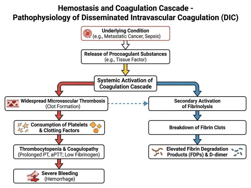 Hemostasis and Coagulation Cascade diagram