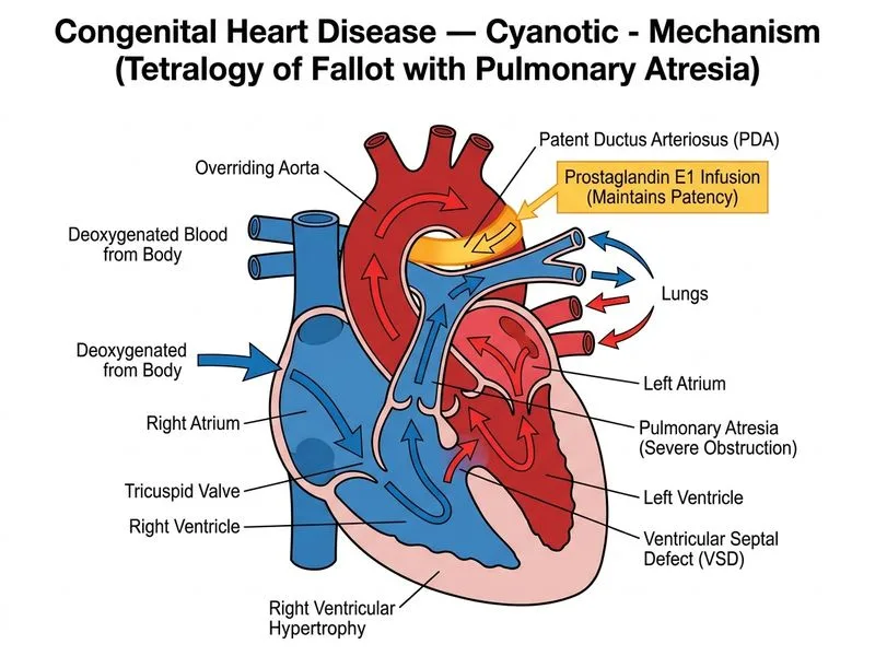 Congenital Heart Disease — Cyanotic diagram