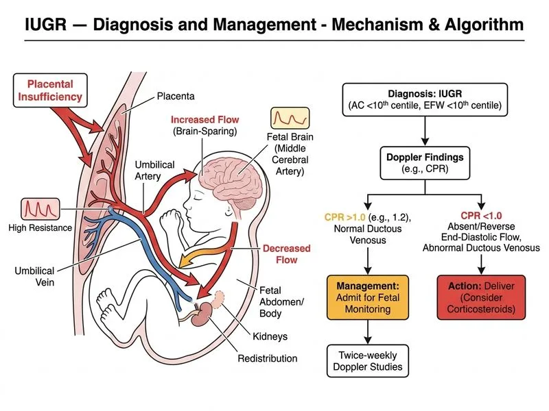 IUGR — Diagnosis and Management diagram
