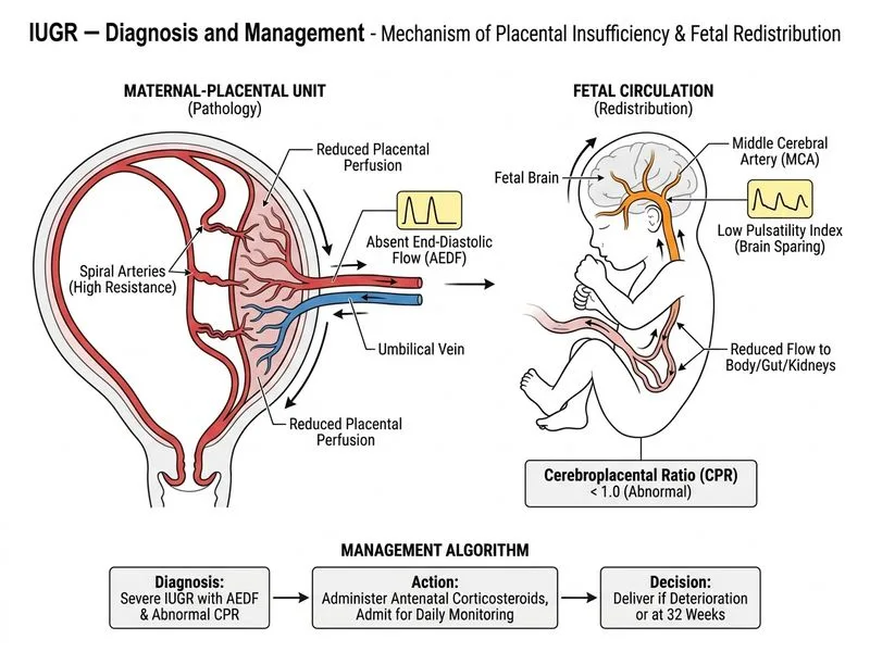 IUGR — Diagnosis and Management diagram