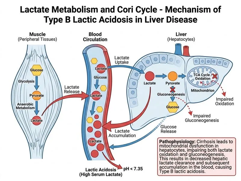 Lactate Metabolism and Cori Cycle diagram