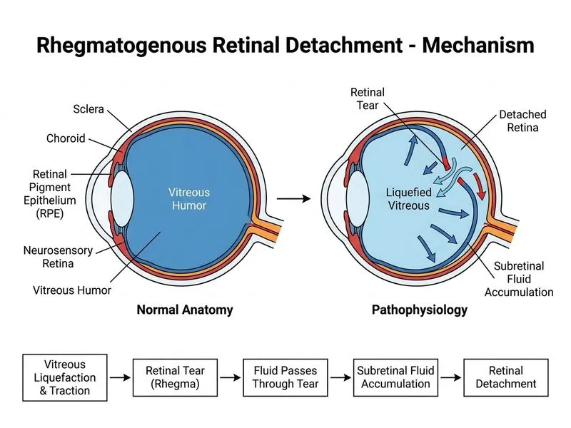 Retinal Detachment diagram
