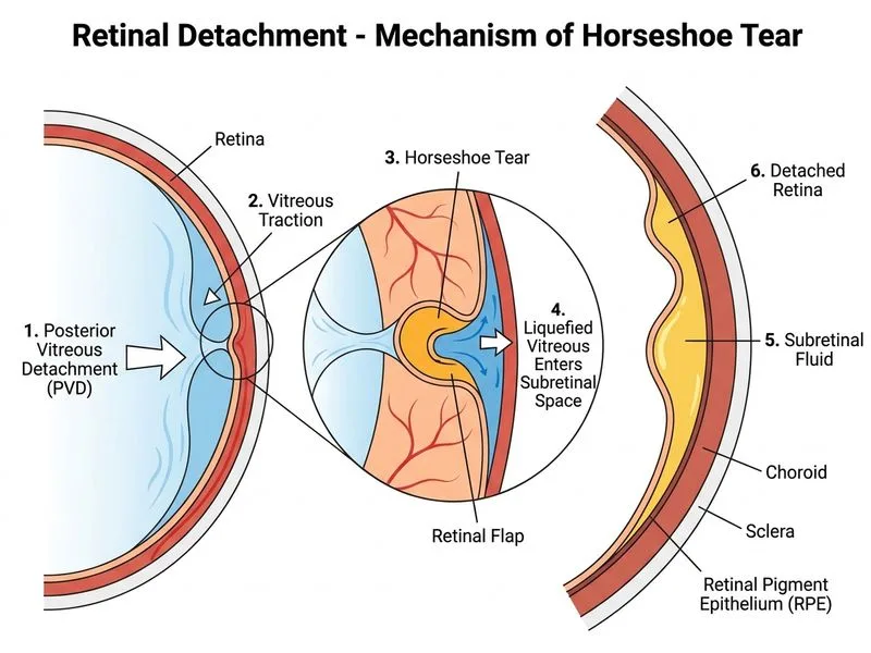 Retinal Detachment diagram