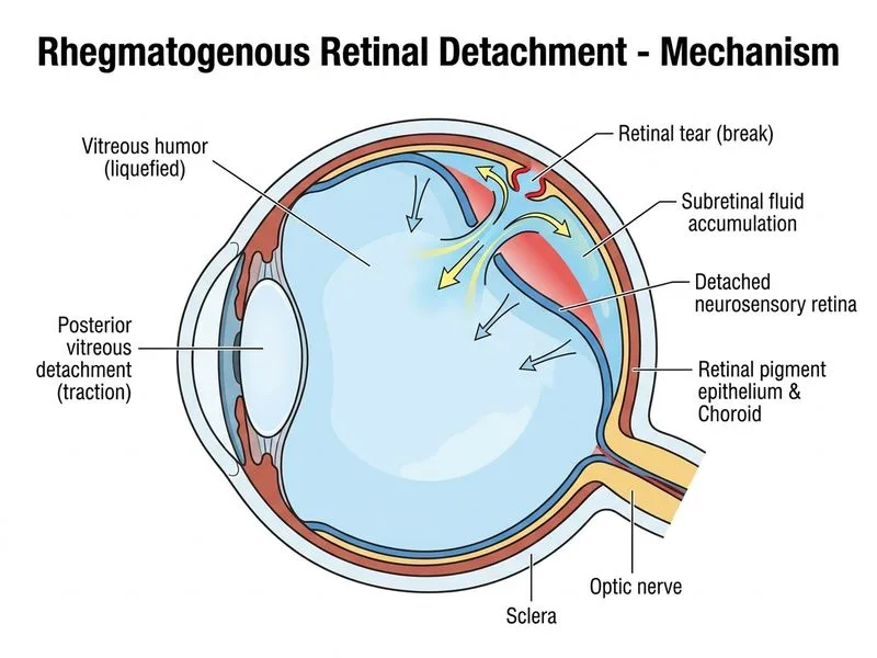 Retinal Detachment diagram