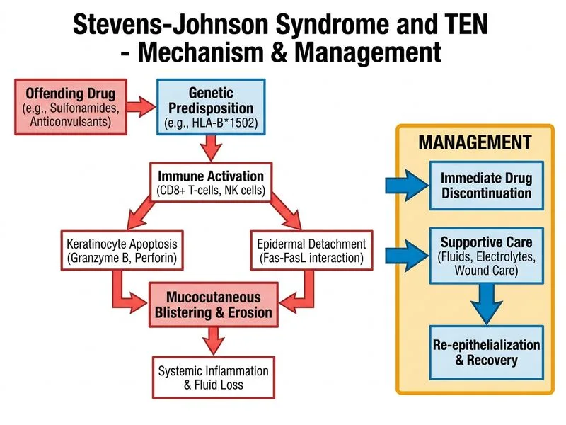 Stevens-Johnson Syndrome and TEN diagram
