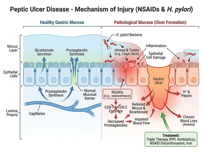 Peptic Ulcer Disease diagram