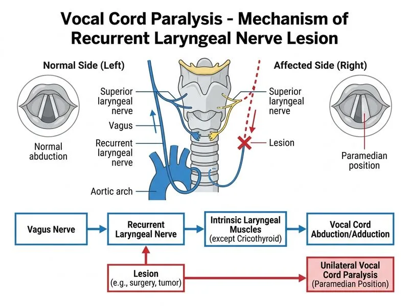 Vocal Cord Paralysis diagram