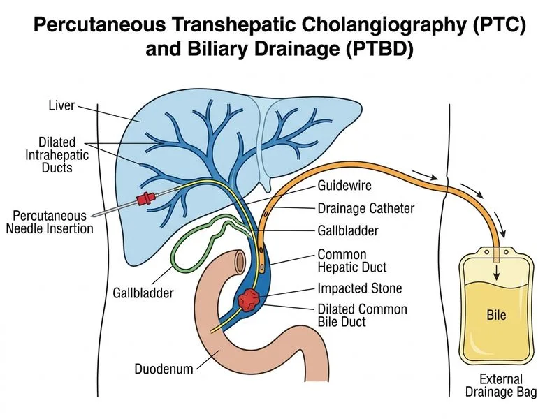 Angiography and Embolisation diagram