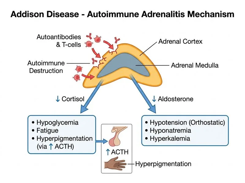 Addison Disease diagram