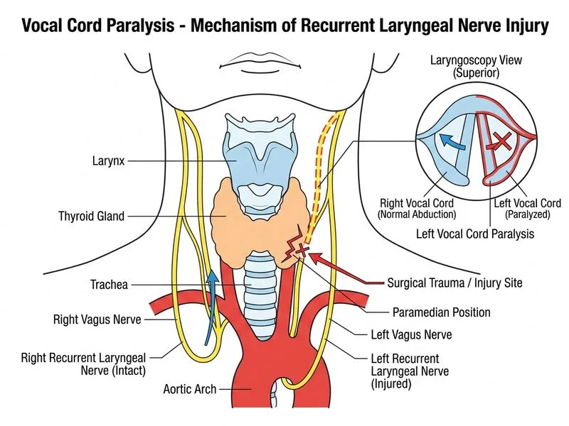 Vocal Cord Paralysis diagram