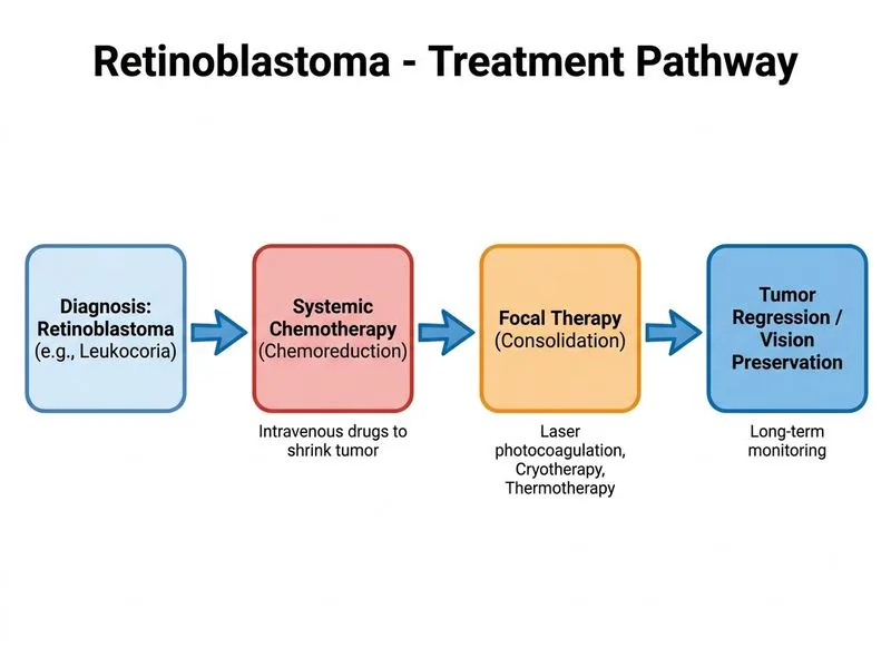 Retinoblastoma diagram