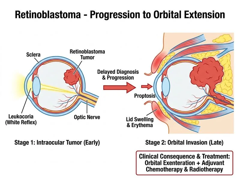 Retinoblastoma diagram