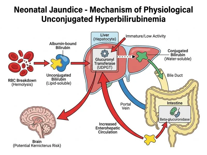 Neonatal Jaundice diagram