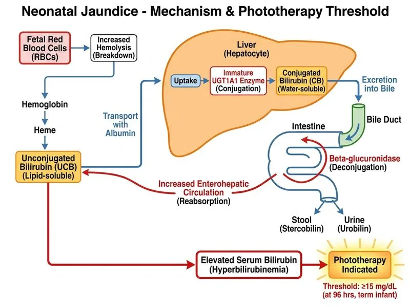 Neonatal Jaundice diagram