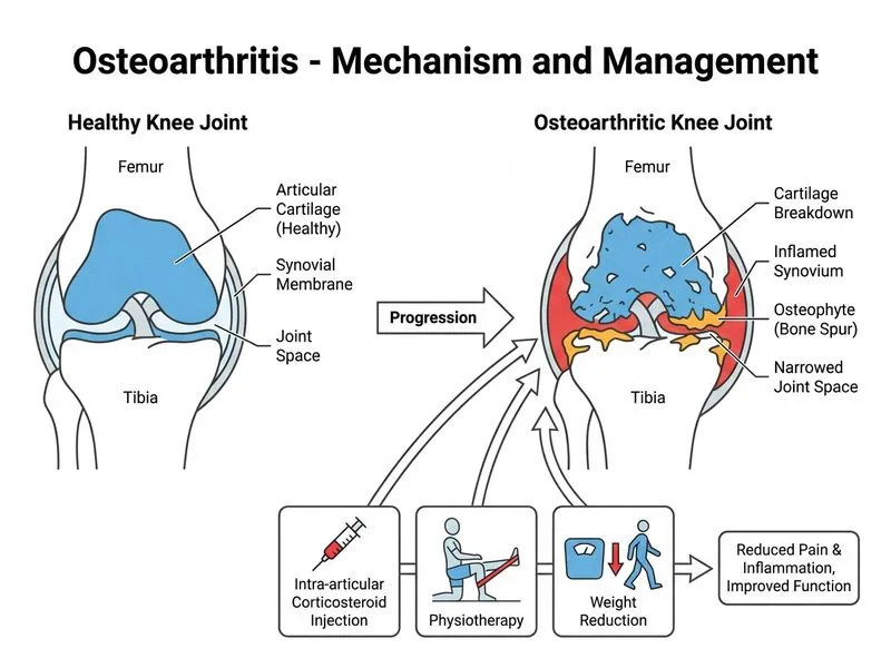 Osteoarthritis diagram