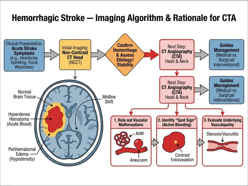 Hemorrhagic Stroke — Imaging diagram