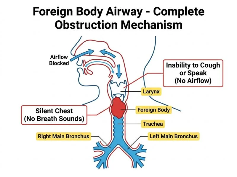 Foreign Body Airway diagram