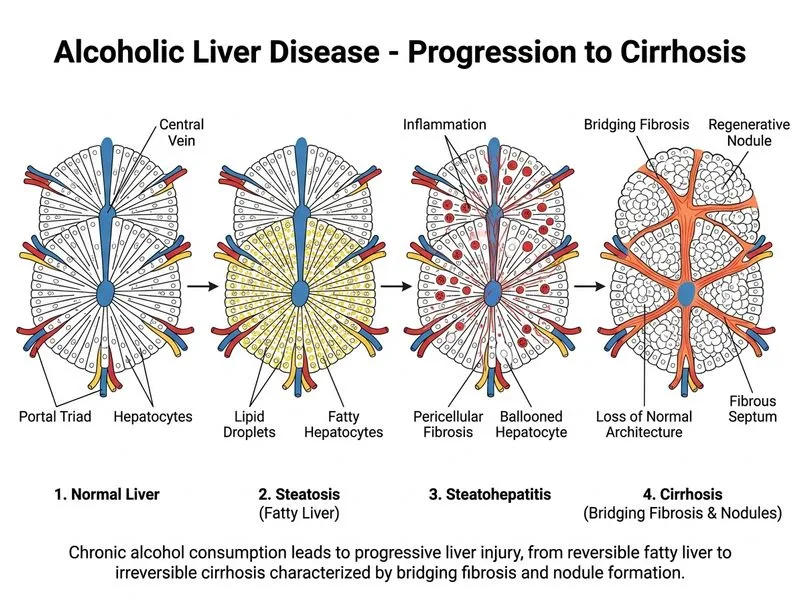Alcoholic Liver Disease diagram