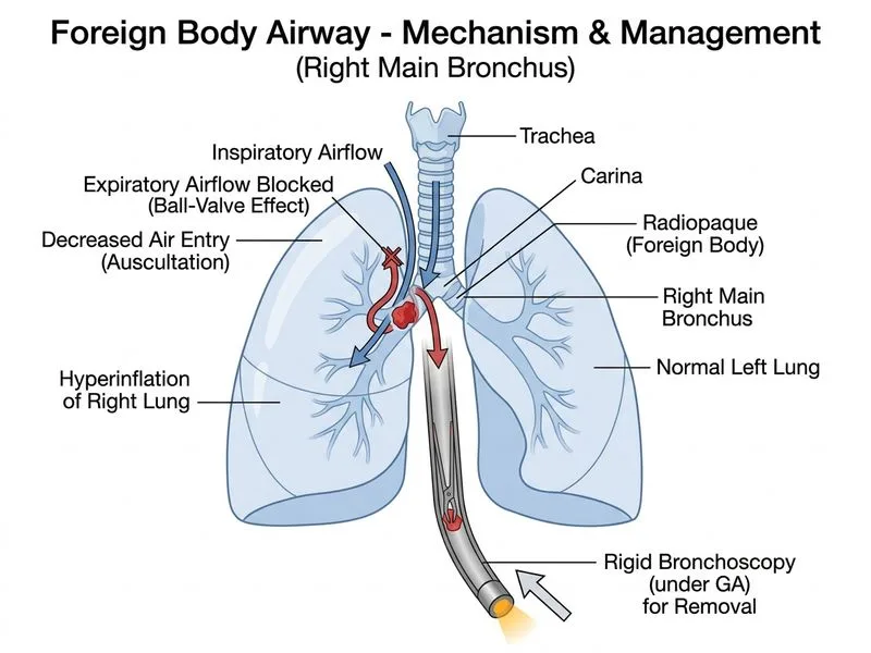 Foreign Body Airway diagram