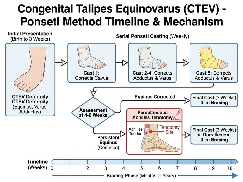 Congenital Talipes Equinovarus (CTEV) diagram