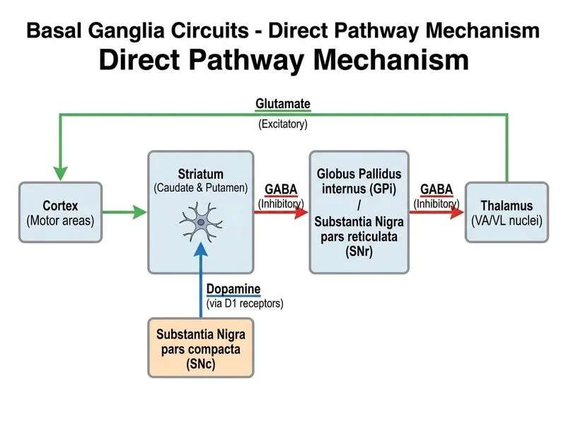 Basal Ganglia Circuits diagram
